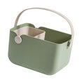 thumbnail image 1 of Cesta abierta para ducha portátil, bolsa de almacenamiento para dormitorio, organizador de cosméticos ligero para el hogar, cesta de limpieza, bolsa verde, 1 of 9