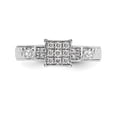 thumbnail image 4 of 14K White Gold Ring Band Engagement Semi Mount Diamond Round, Size 9, 4 of 7