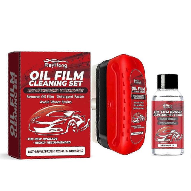 Rayhong Window Crystal Clear Glass Cleaner Set, Anti-Rain Decontamination Cleaning Window Glass Clea