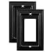 thumbnail image 3 of Monarch Abode 19157 Architectural Switch Plate, 1-Gang, Matte Black, 3 of 4