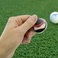 thumbnail image 2 of Ninja Face Head Funny Golfing Premium Metal Golf Ball Marker, 2 of 3