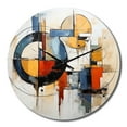 thumbnail image 2 of Designart "Colorful Mid Century modern Fusion I" Mid-century Oversized Wall Clock, 2 of 5