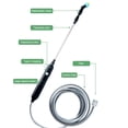 thumbnail image 3 of Rociador Jardín Eléctrico Portátil Herramienta Riego Recargable Retráctil (4 Boquillas + Tubería 4 Metros) 2400 MAh Potentes Boquillas + Accesorios Tubería 4 Metros Color Aleatorio, 3 of 9