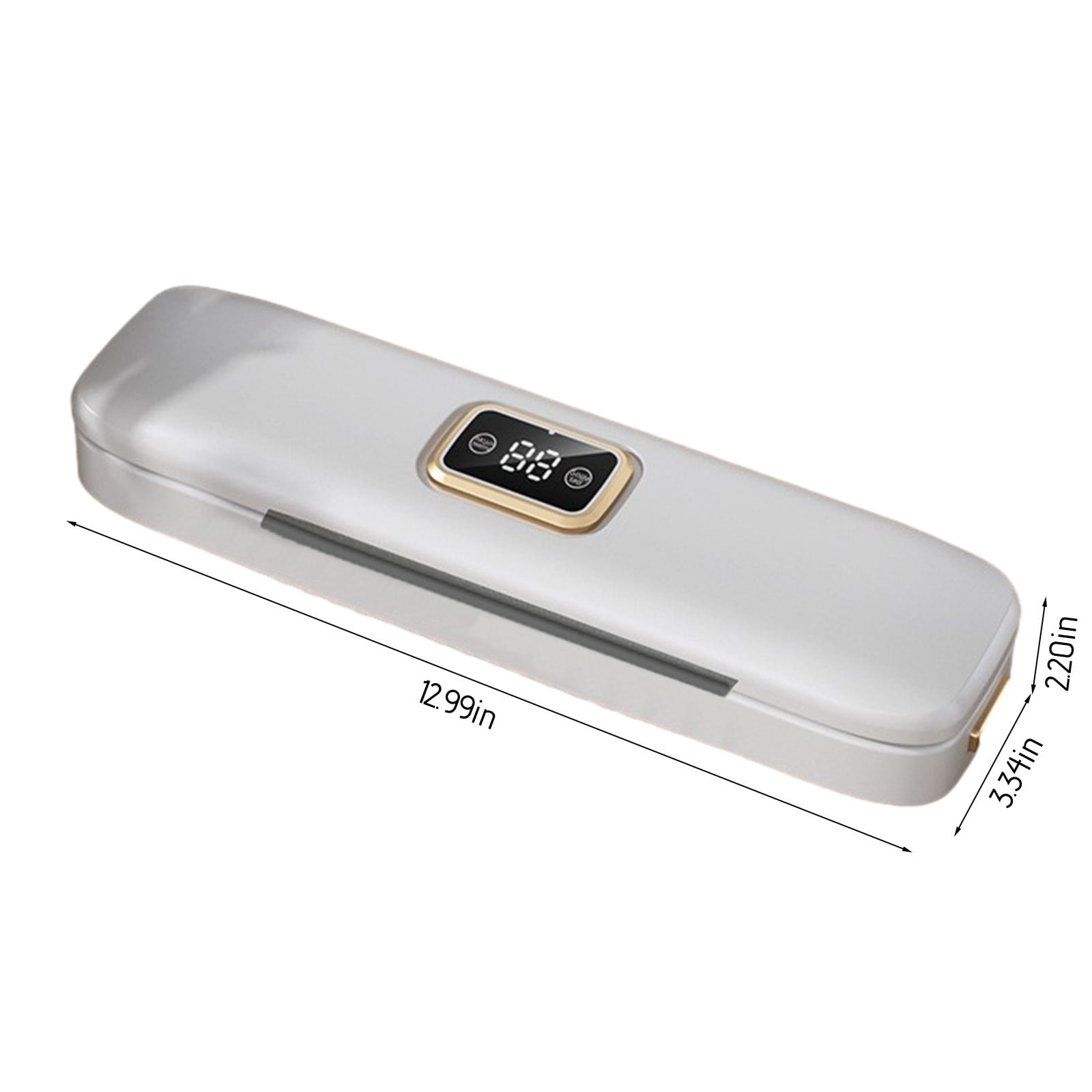 Byujiro Vacuum Sealer Machine with Digital Display, Automatic Food Sealer with 10 Vacuum Bags, Air Sealing System for Food Storage, Kitchen Organization & Meal Prep