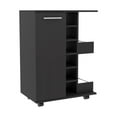 thumbnail image 3 of Pemberly Row 2 Piece Living Room Set Black Bar Cart and Espresso Coffee Table, 3 of 6