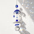 thumbnail image 6 of Cheapark Evil Eye Crystal Suncatcher Pendant, Window Balcony Garden Wall Hanging Ornament for Home Festival & Gifting Decor, 14.96in, 1 Pack, 6 of 7