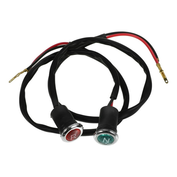 NUOLUX 2Pcs Neutral Lights For Motorcycles Rubber Gear Indicator 18.47X0.79X0.39in