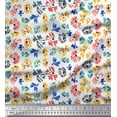 thumbnail image 1 of Soimoi Rayon Fabric Flower Artistic Print Sewing Fabric Yard 56 Inch Wide, 1 of 3