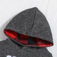 thumbnail image 4 of Ropa para bebé niño, sudadera con capucha de manga larga con estampado de letras divertidas y pantalones, 4 of 5