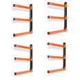 thumbnail image 1 of Organizador de madera para montaje en pared Ultrawall, estante metálico de 3 niveles, paquete de 4, 1 of 7