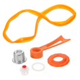 thumbnail image 1 of 1 Set Vacuum Glass Pot Lid Pressure Cooker Sealing Ring Vacuum Pot Lid Silicon Gasket Sealing Rings for Instants Pot Instants Pot Seals Replacement Orange, 1 of 9