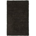 thumbnail image 3 of SAFAVIEH New Orleans Darius Solid Polyester Shag Area Rug, Chocolate, 4' x 6', 3 of 6