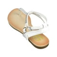 thumbnail image 3 of Alpine Swiss Womens Rhinestone T-Strap Sandals Ankle Strap Flat Summer Shoes, 3 of 6