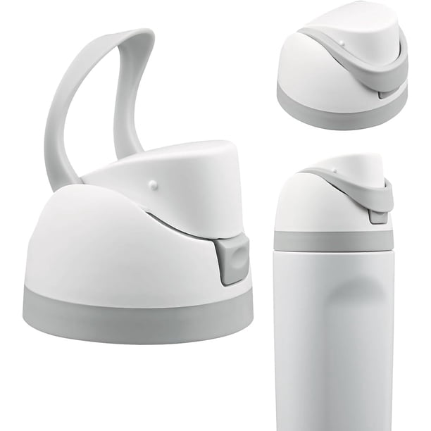Tapa de repuesto para Owala Freesip – Accesorio de tapa superior de botella de agua con un botón, compatible con tazas de 16 onzas, 24 onzas, 32 onzas, 40 onzas, sin fugas de agua, sin A