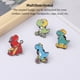 thumbnail image 5 of Sonducket Broches Dibujos animados Dinosaurios deportivos Multicolor Estética Esmalte divertido de solapa Insignia Niños Niñas para gorras de ropa Accesorios de disfraces XZ4464 Sonducket AP010027-04, 5 of 6