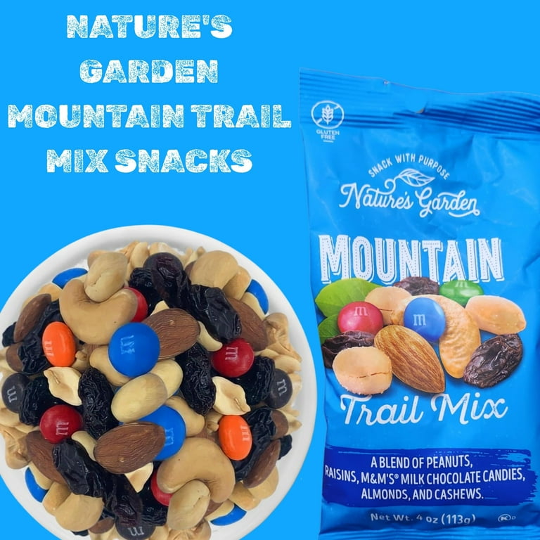 Nature's Garden Mountain Trail Mix Snacks 4 Oz 3 Packs, Gluten