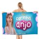 thumbnail image 1 of Carinha de Anjo Toalla de playa de secado rápido con diseño temático, regalo para mujeres y niñas, ideal para cumpleaños, fans, amantes de la música, uso en la playa o al aire libre, 78 × 160 cm, 1 of 6