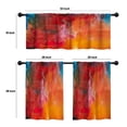 thumbnail image 4 of LALILO Kitchen Curtains and Valances Set of 3 36" Colorful Window Treatment Tiers for Window Decor, 4 of 5