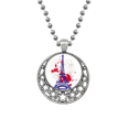 thumbnail image 1 of Pendentif Tour Eiffel Contour France Paris Colliers Lune Rétro Étoiles Bijoux, 1 of 3