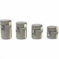 thumbnail image 2 of Home Basics CS51197 4PC Ceramic Canister Set W/Spoon, Gray, 2 of 2