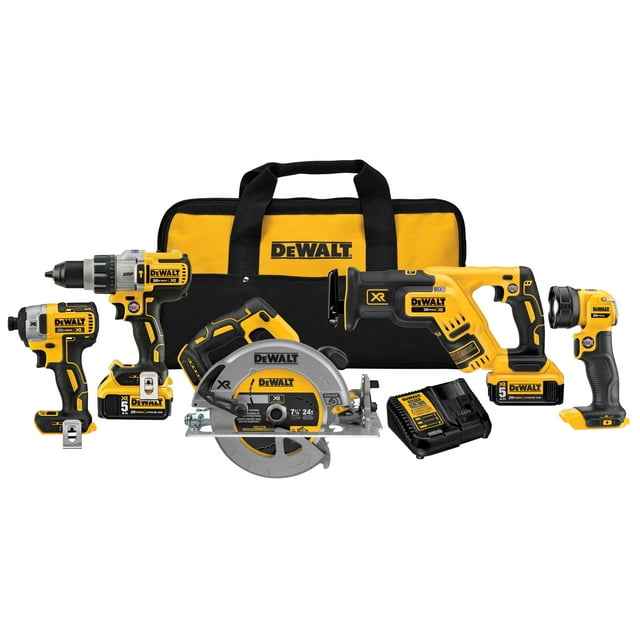 COMBO DE 5 HERRAMIENTAS INALÁMBRICAS 20V MAX DEWALT DCK594P2