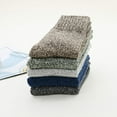 thumbnail image 5 of Zando 5 Pairs Womens Wool Cashmere Socks Winter Fuzzy Socks Thick Soft Warm Knit Cozy Themal Causal Sock Crew Casual Socks US 5-10, 5 of 6