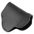 thumbnail image 3 of Bolsa de transporte con banda para la cintura, portátil, de cuero, ligera, para caminar, viajar, andar en bicicleta, color negro, 3 of 10