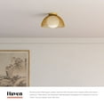 thumbnail image 3 of Alora Lighting Fm402513op Haven 13" Wide Flush Mount Ceiling Fixture - Gold, 3 of 7