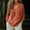 Brown, variant on Women's V-Neck Crinkle Linen Blend Top, Long Sleeve, Relaxed Oversized Fit, Breathable Fabric for Casual Wear Pink XXXXL