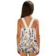 thumbnail image 2 of DISNIMO Girls One Piece Swimsuits Lavender Daisy Printed Kids Sleeveless Swim Dress U Neck Bathing Suit Quick Dry Breathable Swimwear, 2 of 8