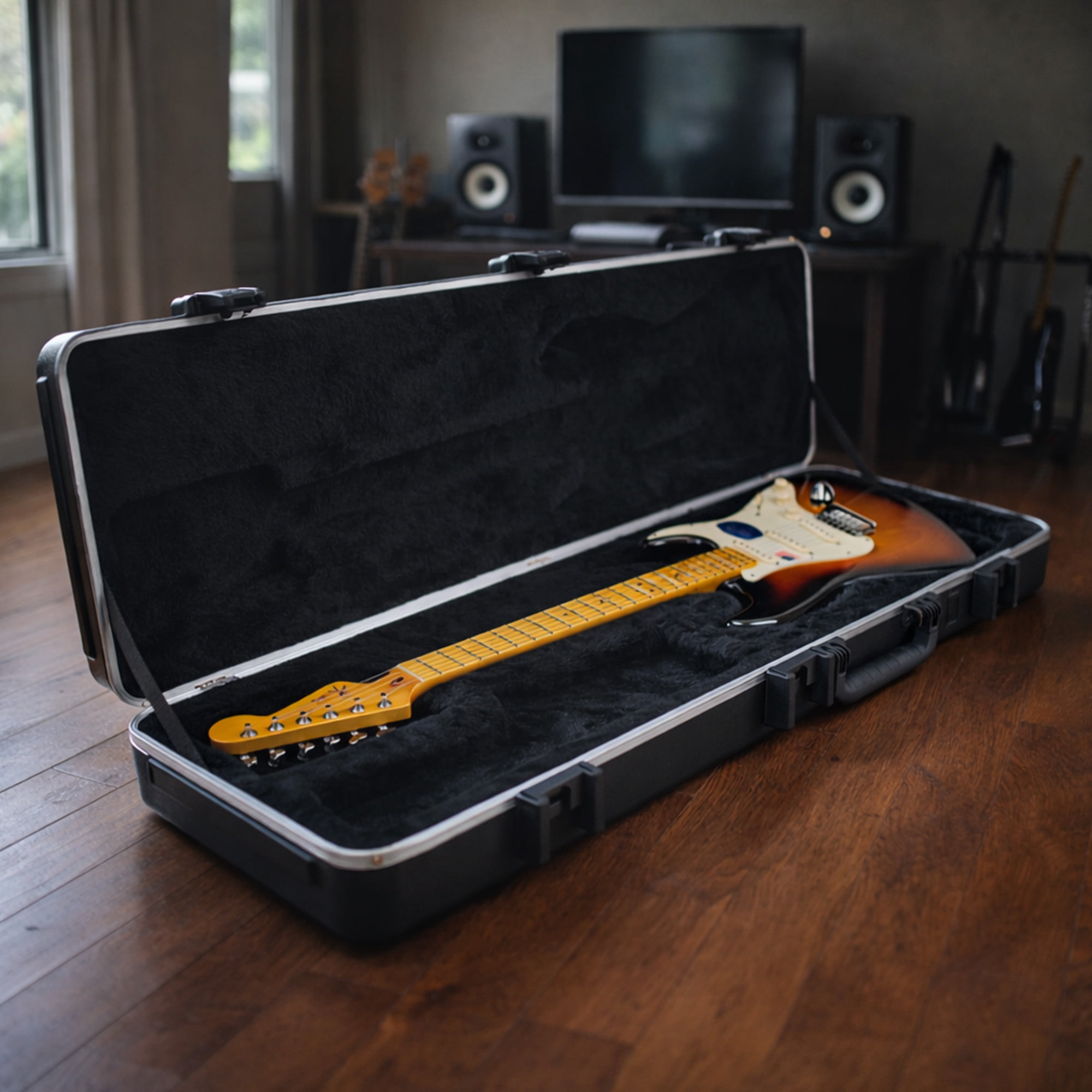 SKB Cases 1SKB-66PRO Pro Rectangular Electric Guitar Case with ABS Hard Shell