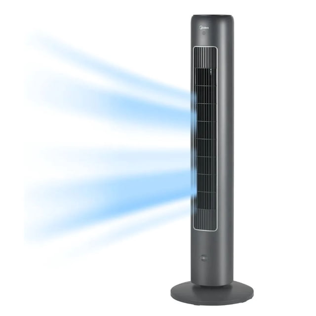 Ventilador de Torre Midea Inteligente Wi-Fi con 3 Velocidades, Oscilación 60°, Ionizador y Difusor de Aroma 42"