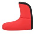 thumbnail image 2 of Funda para cabeza de Putter en forma de L de Golf, tela impermeable de PU ranurada en blanco, protección de felpa gruesa (rojo), 2 of 10