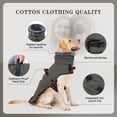 thumbnail image 2 of BT Bear Dog Harness Jacket, High Collar Reflective Dog Jacket with Handle, Warm Dog Cold Weather Coat, Pet Coat Vest for Small Medium Large Dogs Grey S, 2 of 7