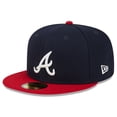 thumbnail image 3 of Men's New Era Navy Atlanta Braves Big League Chew Team 59FIFTY Fitted Hat, 3 of 6
