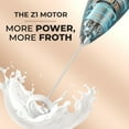 thumbnail image 4 of Zulay Kitchen Powerful Milk Frother Wand With 2 Duracell Batteries - Ultra Fast Handheld Drink Mixer - Electric Whisk Foam Maker for Coffee, Lattes, Cappuccino, Matcha, Hot Chocolate & Creamer, 4 of 5