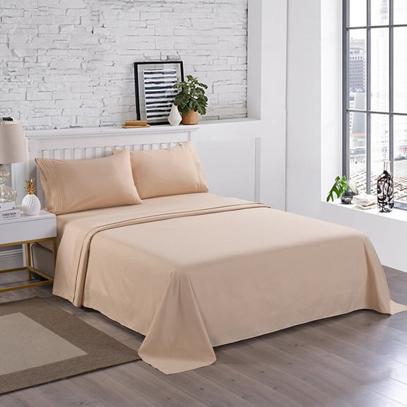 Comfort 2200 Count 4 Piece Bed Sheet Set Deep Pocket Bed Sheets