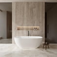 thumbnail image 2 of Wyndham Collection Brooklyn 67" Acrylic Freestanding Bathtub with Trim in White, 2 of 8