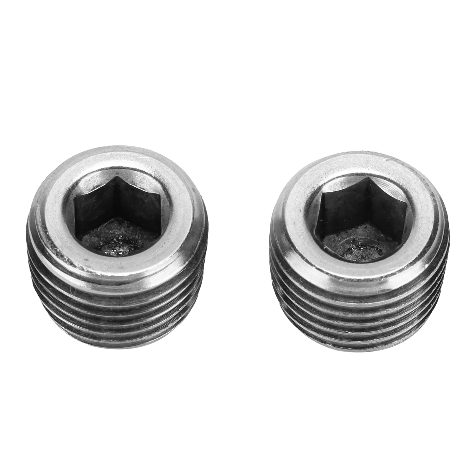 tebru-2pcs-1-4in-npt-pipe-plug-male-thread-fitting-stainless-steel