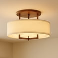 thumbnail image 2 of Hampton 3 - Light Brushed Bronze Dark Brown Mid Century Modern Incandescent Metal, 2 of 8