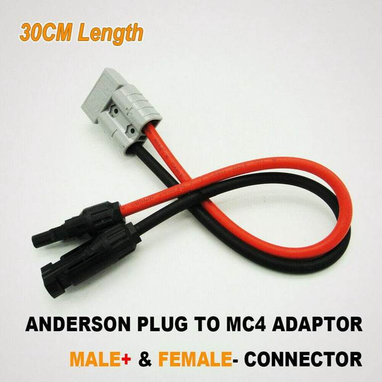Gerich 1 Pcs 50A for Anderson Plug to Solar Panel Cable Wiring Y