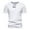 White, variant on Men's Henley Shirt Short Sleeve Cotton Summer Button T-Shirt Casual Solid Color Henley Shirt Cotton Top