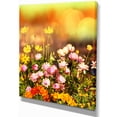 thumbnail image 2 of Beautiful Multi Color Flowers - Floral Canvas Art Print, 2 of 3