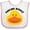 White and Pink, variant on Inktastic Duck Feeling Ducky Boys or Girls Baby Bib