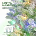 thumbnail image 5 of Eastvita 6FT Prelit Pencil Christmas Tree with Green Gradient Snow Flock/Holiday Decoration Xmas Tree with 100 Dual - Color LED Lights/320 Branch Tips//Included Metal Stand, 5 of 5