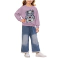 thumbnail image 2 of LvhaoGJOB Little Kids Girls 2-Piece Outfit Set - Multi-Pocket, Fleece Lined, Elastic Waist, 2 of 6