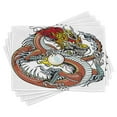 thumbnail image 1 of Ambesonne Dragon Place Mats Set of 4, Chinese Zodiac Signs, Standard Size, Multicolor, 1 of 6