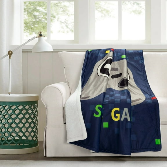 Lush Decor Video Games Throw, Navy/Multi 50"x60"