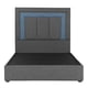 thumbnail image 2 of Box Base Cama Individual + Cabecera Bora Gris Oscuro, 2 of 8