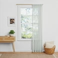 thumbnail image 2 of Mainstays Bel Air Indoor Curtain Single Panel, Pole Top, Smoke Grey, Polyester, 50"W x 84'L, Adult, 2 of 9